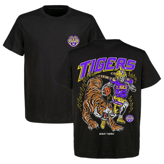 Warren Lotas - LSU Tigers Football - Dead Man's Graphic T-Shirt for Men and Women - Ideal for Game Days, Stylish Team Apparel.