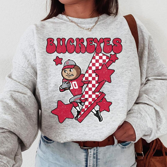 Ohio State Buckeyes Vintage Football NCAA Sweatshirt, Ohio State University Vintage Sweatshirt, Unisex Vintage Sweatshirt NCAA, Classic Sport Sweatshi