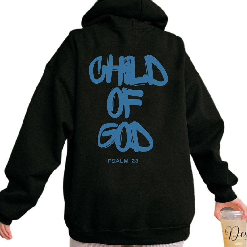 Child Of G0d Back Side Print Hoodie Unisex Classic Cotton