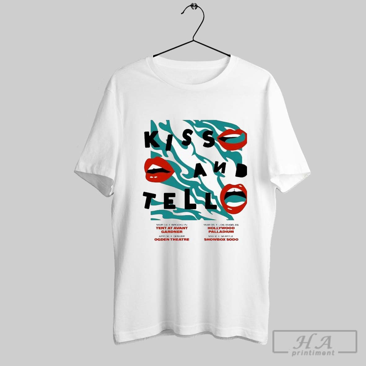 Sidepiece Kiss And Tell Tour T Shirts