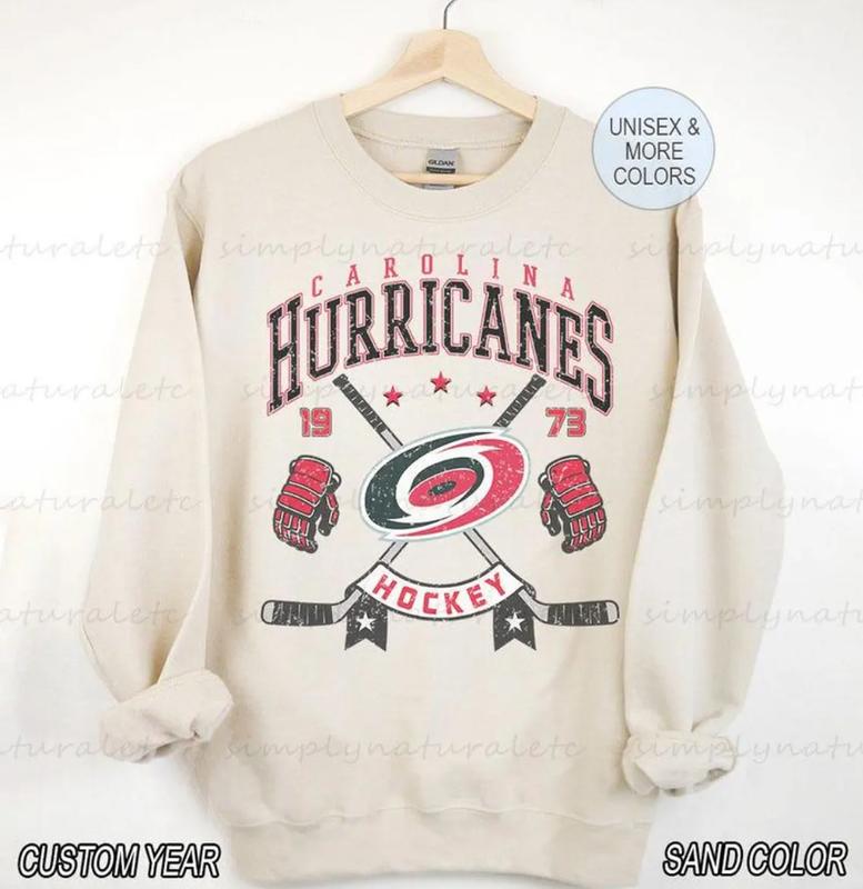 Carolina Sweatshirt Crewneck, Vintage Hurricanes shirt, Carolina Hockey Fan shirt, Hockey Tee, Hurricanes Sweatshirt