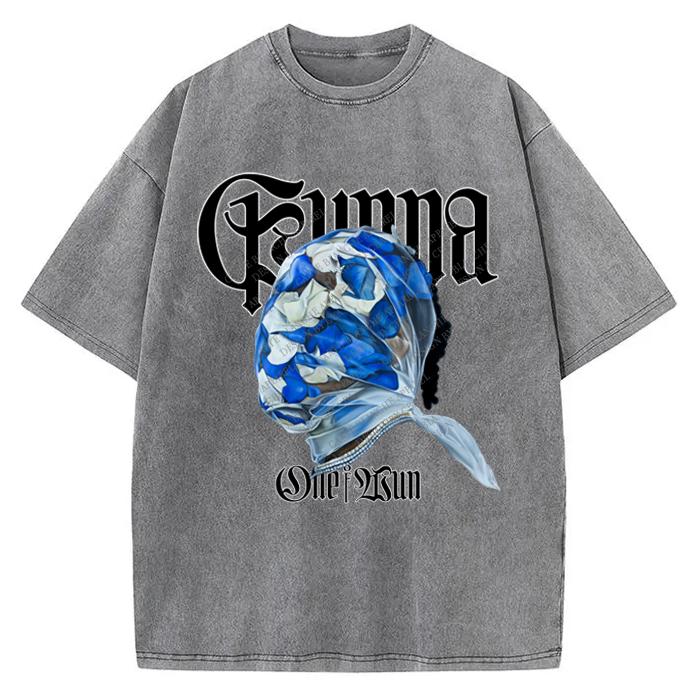 Gunna One Of Wun T-Shirt Album Art Custom Graphics Gunna Wunna Fan Tee Crewneck Cotton Menswear Oversized