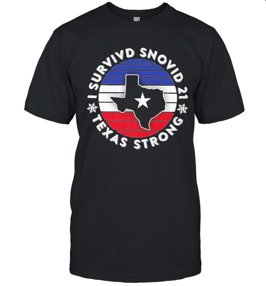 I survived snovid 2021 texas strong american vintage shirt