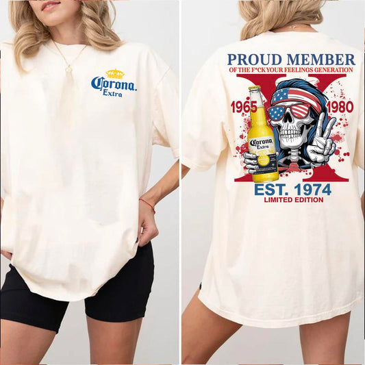 Gen X Proud Member Shirt: Customize, Raised On Hose Water Neglect Vintage Inspired, Funny T-Shirt