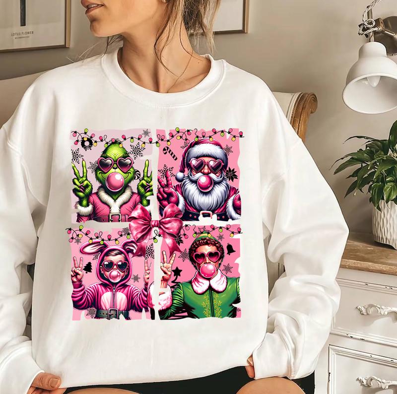The Boys Of Winter Sweater, Christmas 90â€™s Series Sweater, Pink Christmas Movie Sweater, Christmas Movie Characters Sweater, Funny Holiday Sweater