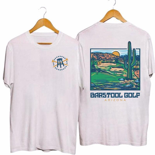 Vintage Barstool Golf Arizona Tee Unisex T-shirt - 2 Side Tshirt For Men For Women In Summer