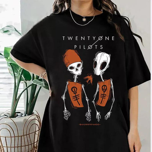 Retro Twenty One Pilots Unisex T-shirt, Twenty One Pilots Tour Clancy T-shirt Gift For Fans