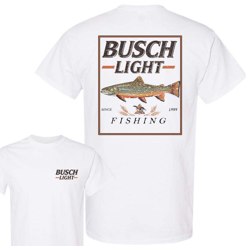 Busch Light, Busch Light Fishing Perch T-Shirt, Summer T-Shirt, Unisex T-Shirt, Crewneck Shortsleeve Tshirt