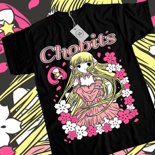 Chobits Chi T-Shirt Apanese Freya Sumomo Hibiya Girl Kawaii Anime Shirt All Size