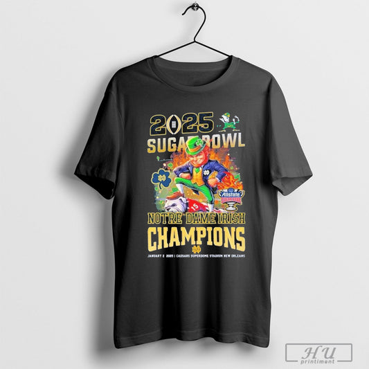 Sugar Bowl Notre Dame Irish Figthitng Champions 2025 T Shirt