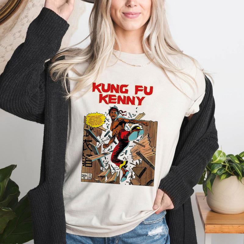 KL Inspired Kung Fu Kenny Graphic Tee Vintage 90's Comic Style T-Shirt