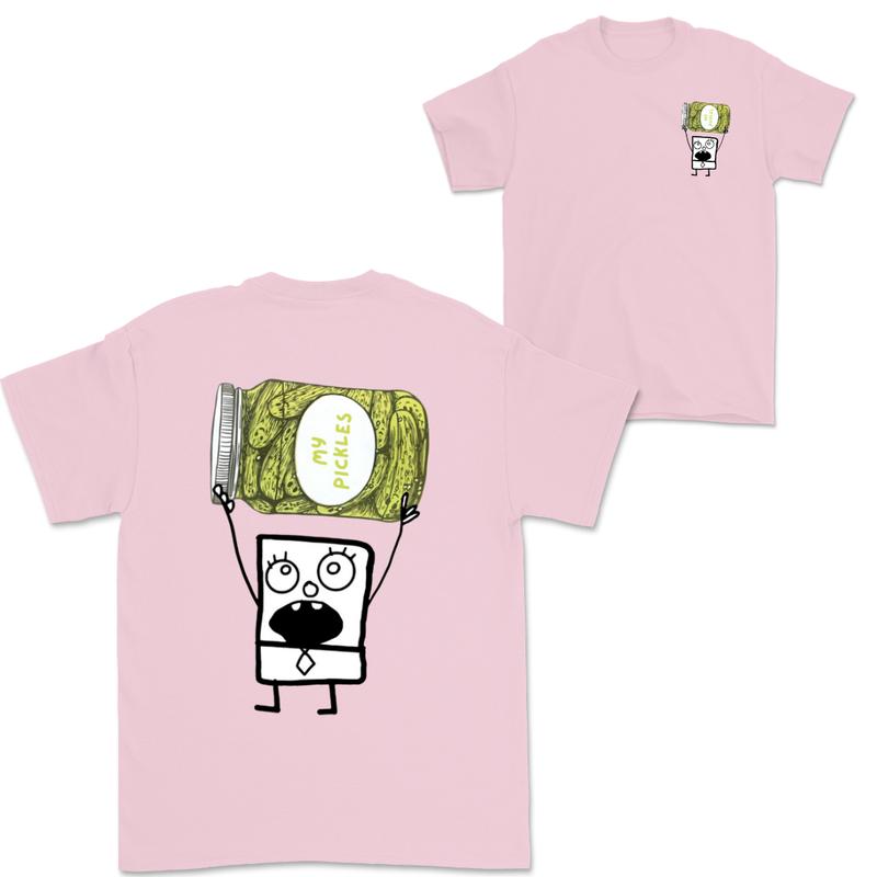 Doodlebob Pickles Essential 2 Sided T-Shirt, Funny Drinking T-Shirt, Summer T-Shirt, Full Color T-Shirt, Unisex T-Shirt, For Men, For Women, Gift For All Menswear Top
