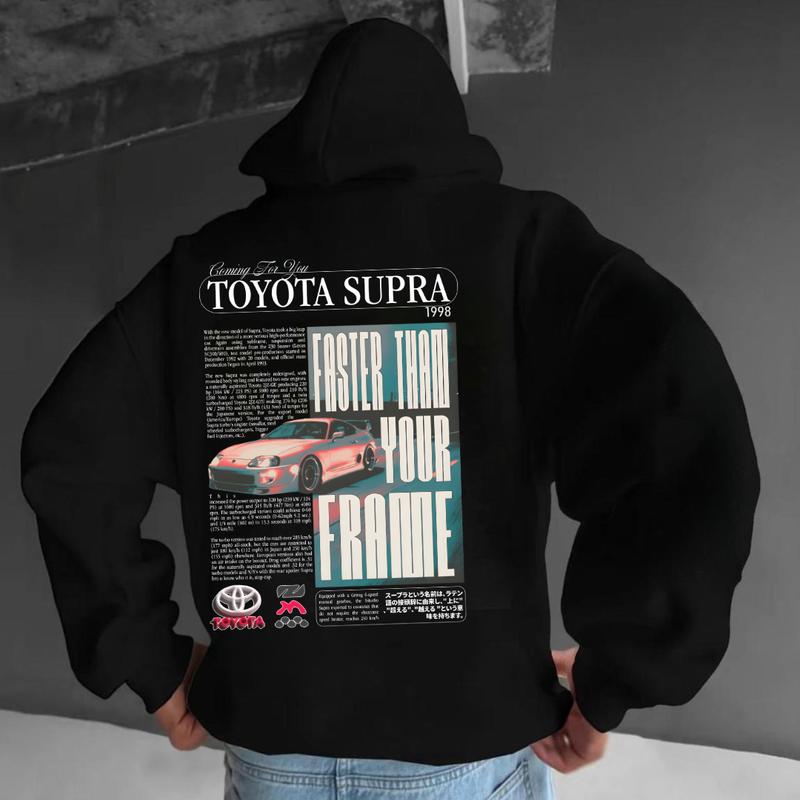 Toyota Supra Hoodie, Unisex, Menswear, Street Racing Shirt, Car Hoodie, Boyfriend Gift