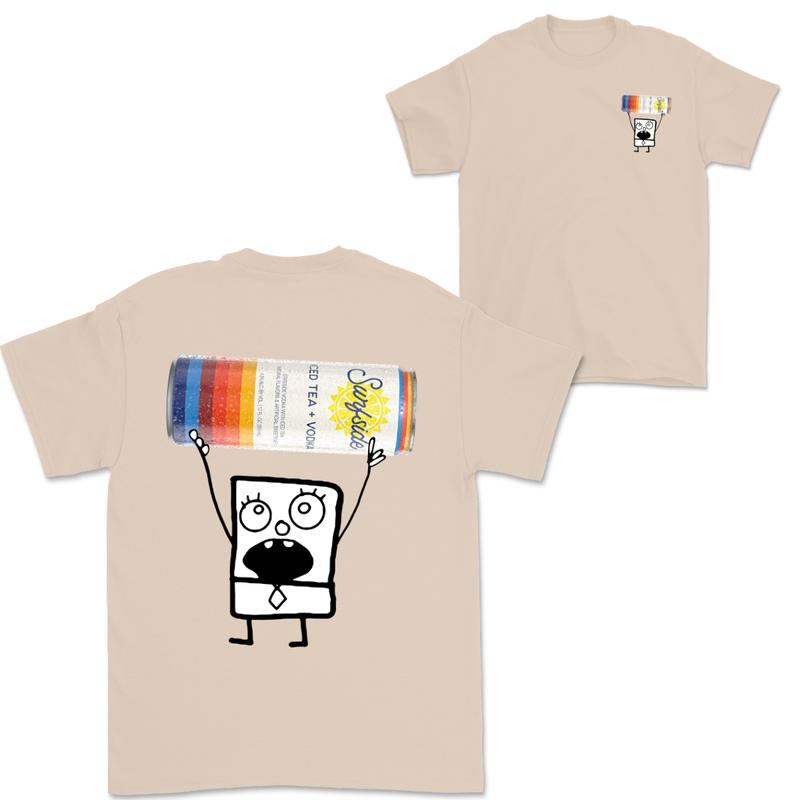 Doodlebob Surfside 2 Sided T-Shirt, Funny Drinking T-Shirt, Summer T-Shirt, Full Color T-Shirt, Unisex T-Shirt, For Men, For Women, Gift For All Menswear Top