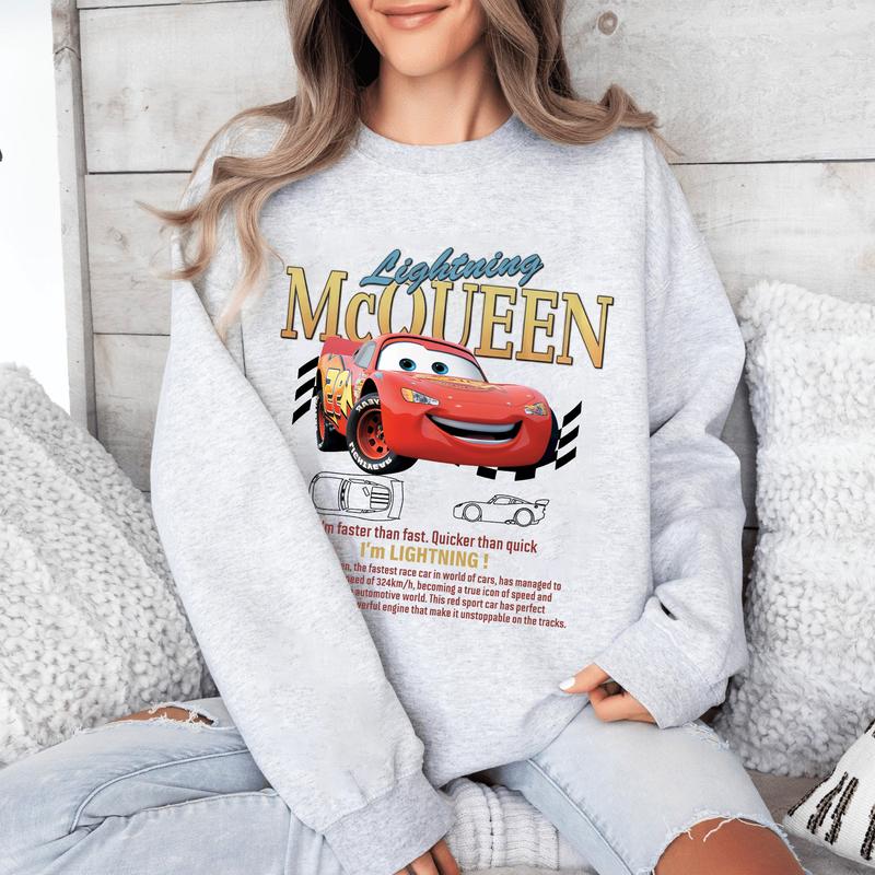 Vintage Lightning McQue  n Shirts, 95 Lightning Cars Movie Lovers Couple Gifts for Boyfriend