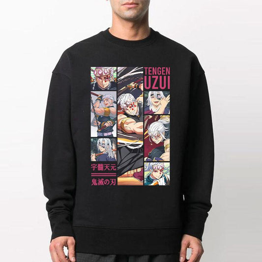 Tengen Uzui Shirt, Sound Hashira Sweatshirt Hoodie, Demon Slayer t-shirt, Kimetsu no Yaiba Shirt, Anime sweatshirt hoodie, Anime lover t-shirt Menswea