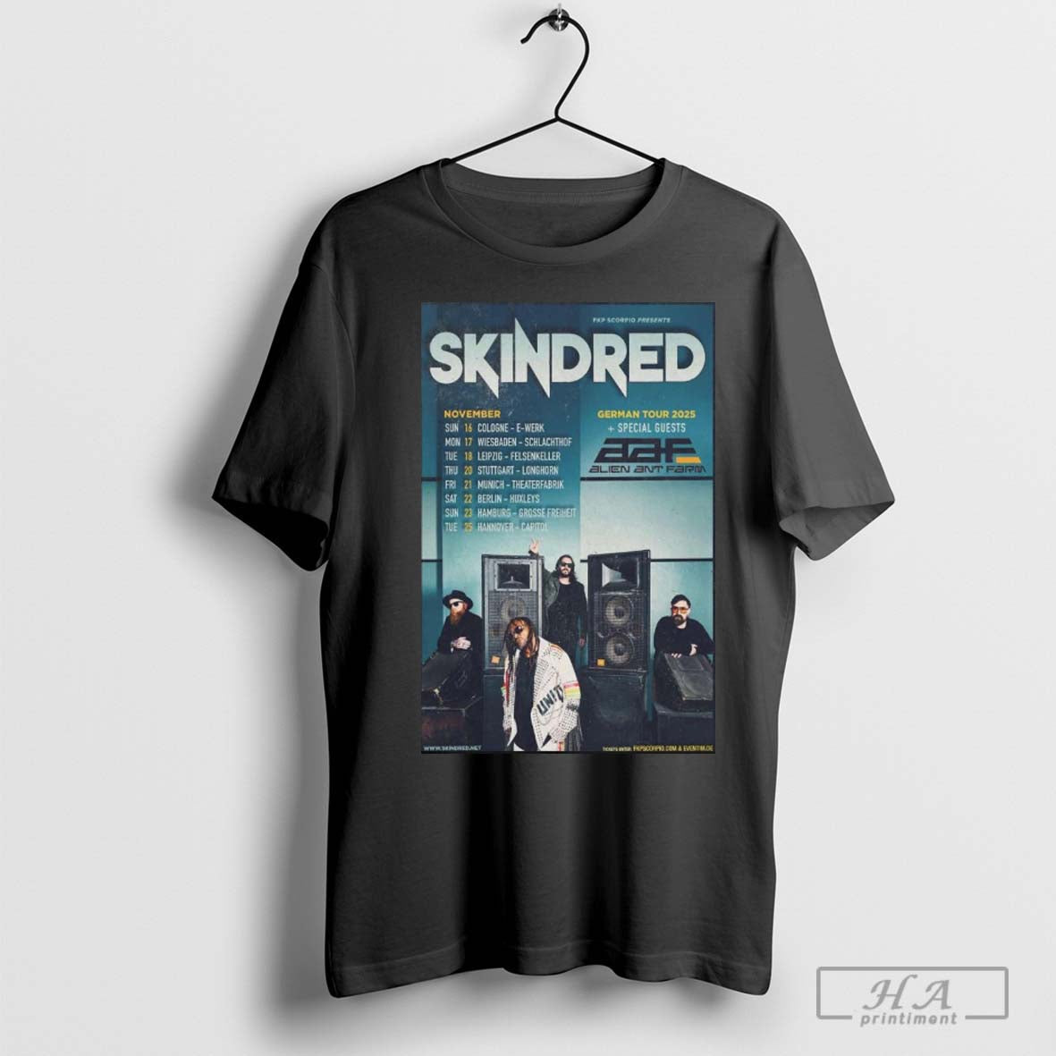 Skindred Fkp Scorpio Presents 2025 German Tour Poster Shirt