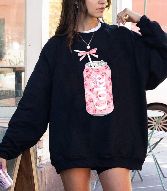 Dr. Pepper Coquette Bow Pink Sweatshirt T Shirt Hoodie, Dr. Pepper Crewneck, Dr. Pepper Lover, I Need Dr. Pepper, Coquette, Dr. Pepper Lover, Gift for