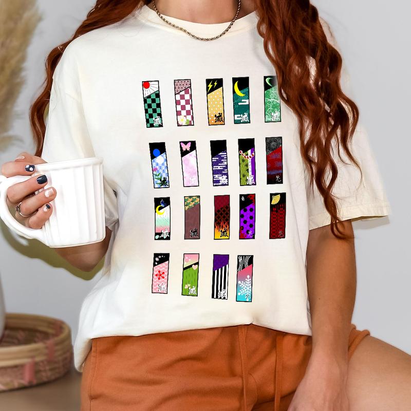 Hanafuda all characters in Demon Slayer, Sound Pillar Kimetsu No Yaiba t-shirt, anime sweatshirt hoodie, Y2k Shirt, Gift for Anime lover