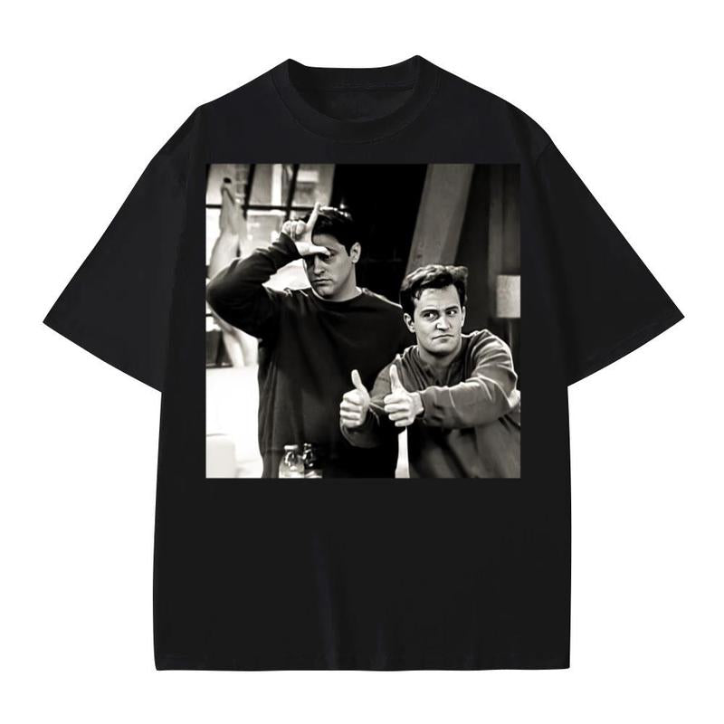 Chandler Bing Retro Friends Trendy Shirt Menswear Top