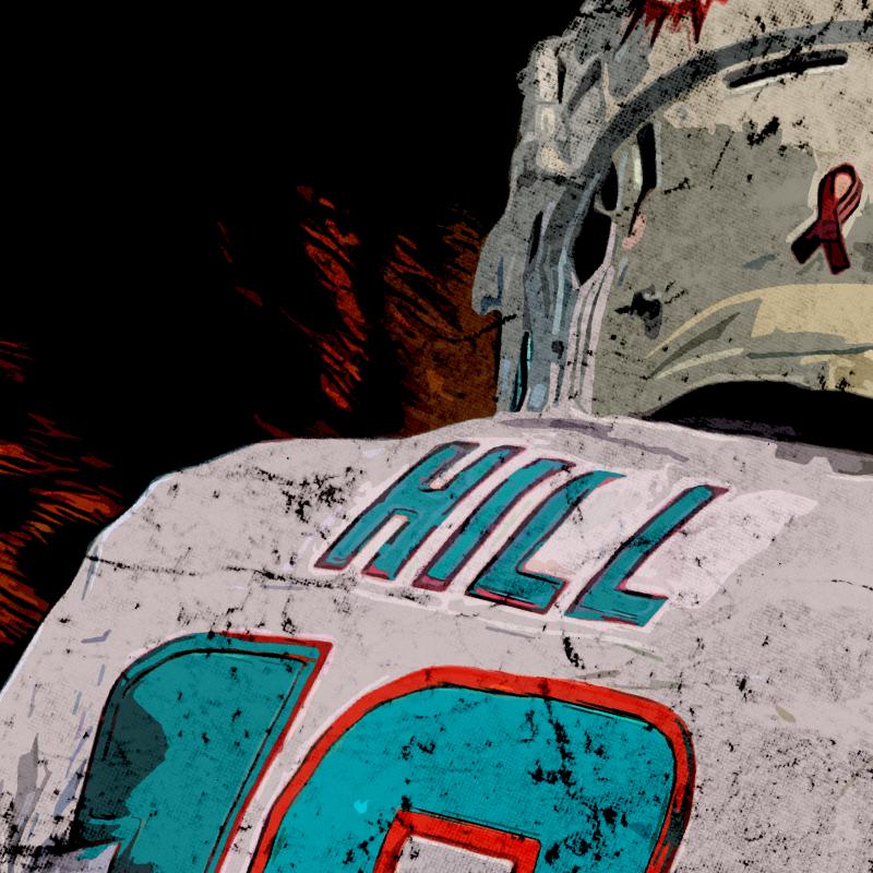 Tyreek Hill Graphic Sweatshirt Cheetah Football Hands Behind Back Celly TD Celebration Sweatshirt