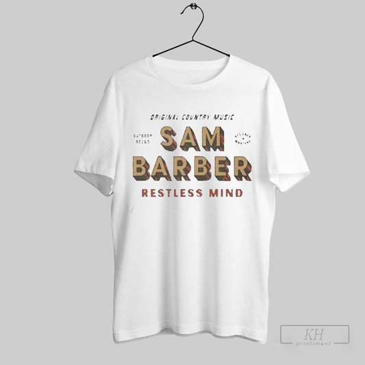 Premium Sam Barber Restless Mind Country Music Outdoor Goods Typelock 1 2025 Shirt T Shirt