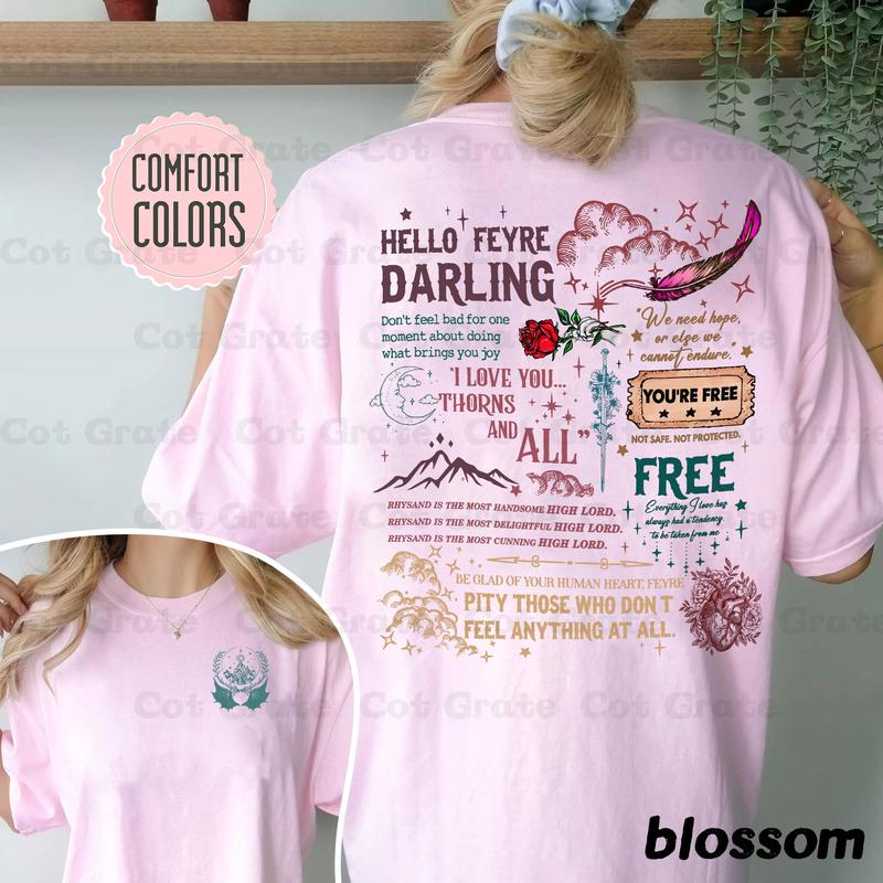 Velaris Sweatshirt - Night Court City of Starlight  ACOTAR Merch Inspired Cozy Sweater  Fantasy Book Lover Gift , Free Shipping,Unisex T-Shirt, Sweats