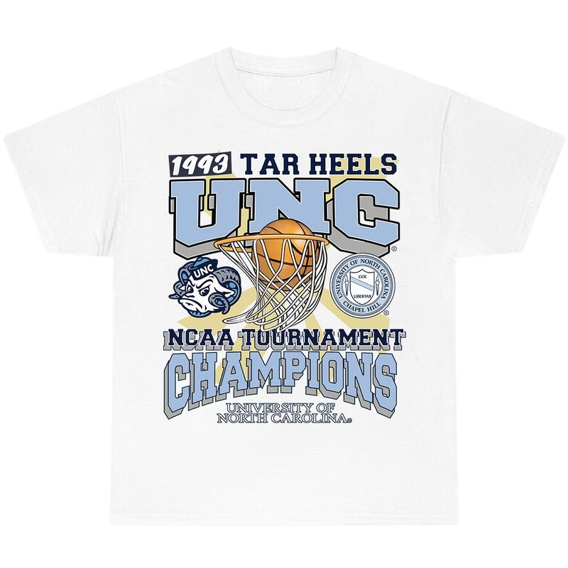 UNC Men Shirt 1993 TAR Heels UNC Champions T-Shirt, Full Color T-Shirt, Unisex T-Shirt, For Men, For Women billabongshirts
