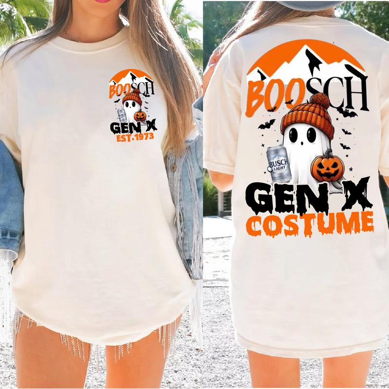 Gen X Halloween Costume T-shirt: Custom Year 1973, FAFO Two Side, Raised On Hose Water Funny Shirt
