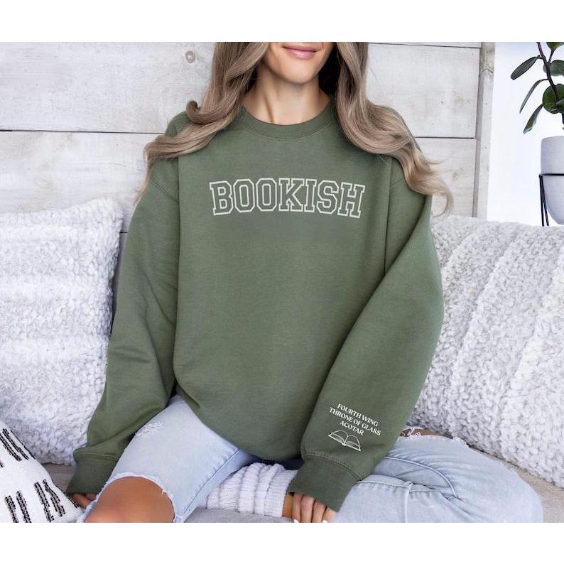 Bookish Custom Favorite Book Sweater, Favorite Books Sleeve, Book Lover Sweatshirt, Book Lover Gift, Funny Bookworm Sweatshirt, Teacher Gift