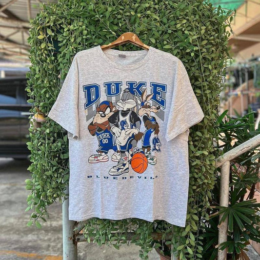Vintage Duke Blue Devils Looney Tunes T shirt, Full Color T-Shirt, Unisex T-Shirt, For Men, For Women