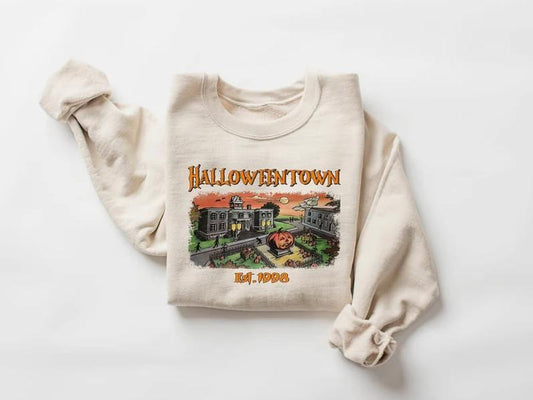 Halloweentown Est 1998 Sweatshirt, Halloweentown University, Retro Halloweentown Sweatshirt, Fall Sweatshirt, Vintage Halloween Sweatshirt