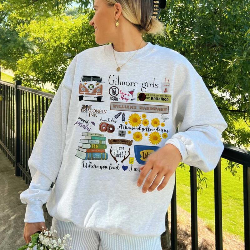 Gilmore Girls Sweatshirt, Vintage Gilmore Girls Shirt, Jess Mariano Shirt, Lukes Dinner Shirt Cotton Fit