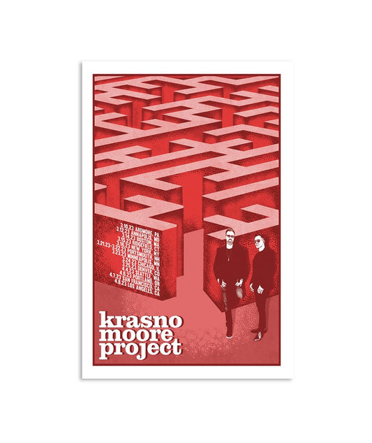 Krasno Moore Project 2023, New York Tour, Blue Note Jazz Club Poster Limited