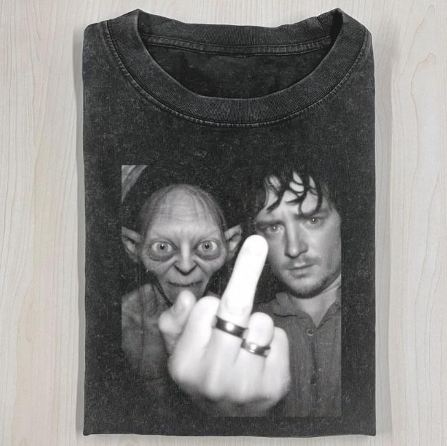 THE LORD OF THE RINGS Middle Finger TEE, THE LORD OF THE RINGS Funny Shirt, Movie Shirt, Halloween Shirt, Unisex T-Shirt, Gift For Men Women