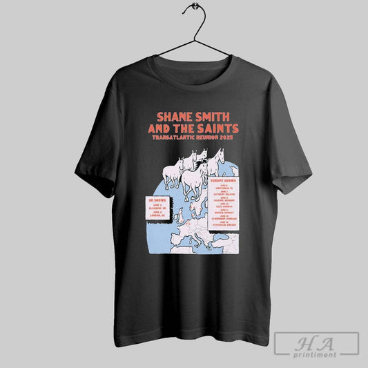 Premium Shane Smith The Saints Transatlantic Reunion 2025 Tour T Shirt