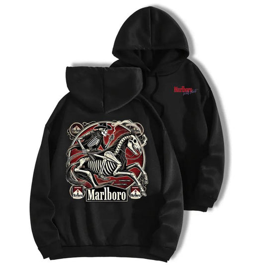 Marlboro Cowboy Killer Hoodie and Crewneck T-Shirt Set - Unisex Sweatshirt - Comfort, Cotton