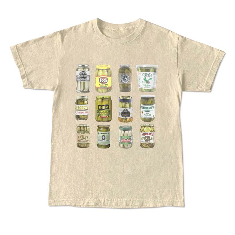 Vintage Canned Pickles 90s T-Shirt, Retro Pickle Graphic Shirt, Pickle Lovers Y2k Aesthetic Shirt,  Unisex Shirt, 2000s Tee Menswear Top Menswear Top