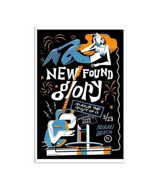 New Found Glory Miami Beach, Acoustic Tour 2023, March 23 Poster