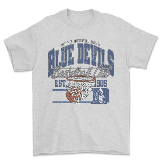 Vintage NCAA Duke Blue Devils Basketball T-Shirt, graphic vintage sports tees for men
