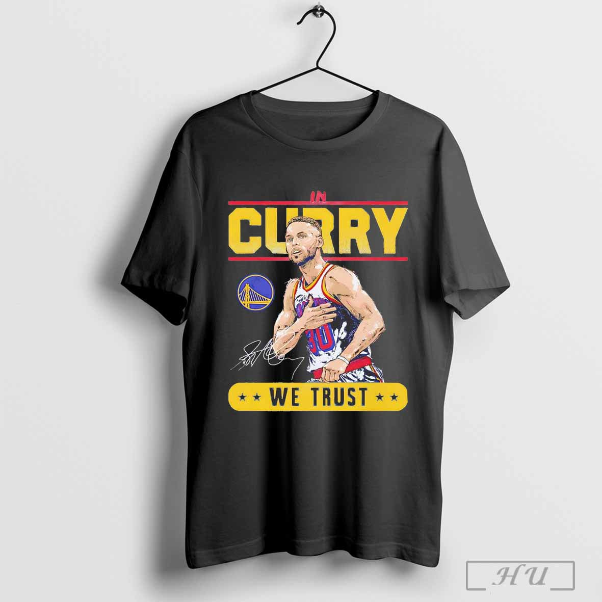 Steph Curry Golden State Warriors Nba Basketball We Trust Signature Vintage T Shirt