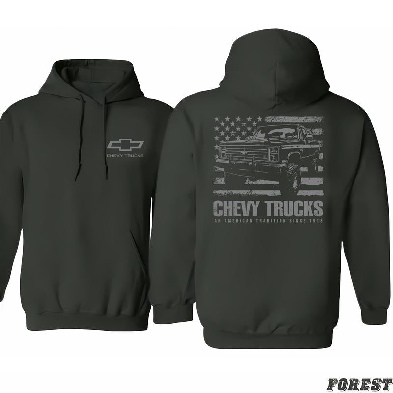 Chevrolet - American Tradition Hoodie, Shirt For Men And Women, Celebrity Style, Non-gender Specific, Classic Cotton, Unisex