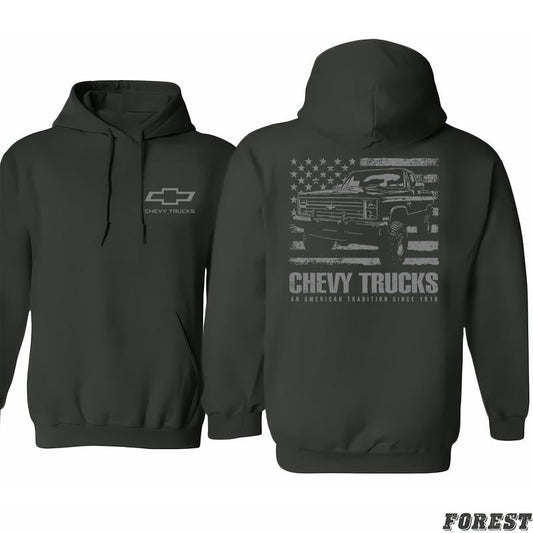Chevrolet - American Tradition Hoodie, Shirt For Men And Women, Celebrity Style, Non-gender Specific, Classic Cotton, Unisex