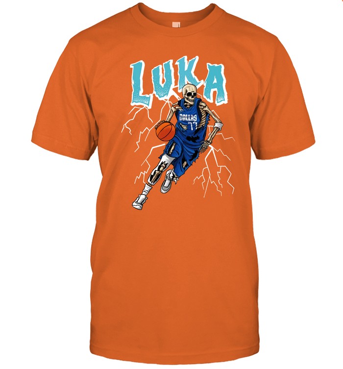 MFFL Luka Doncic Dallas Skeleton Graphic T-Shirt VNTG Tee Party
