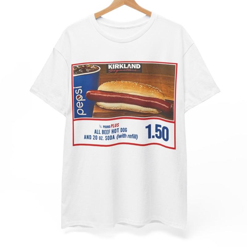 If you raise the price of the hotdog quote T-Shirt, Costco hotdog Streetwear T-Shirt Cotton Menswear