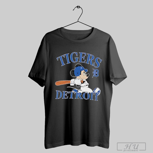 Premium Mickey Mouse Detroit Tigers Baseball 2025 T Shirt