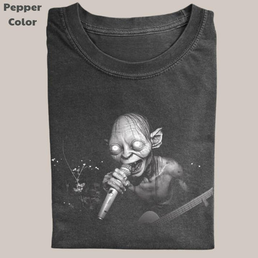 Lord Of The Rings Vintage Tee, Gollum Sing T-Shirt, Meme Cringe Funny Dumb Shirts, Unisex Movie Shirt Menswear Womenswear Streetwear