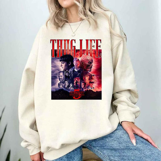 Thug Life Stranger  T Shirt, Things T Shirt, Movie Stranger T Shirt Sweatshirt Hoodie .