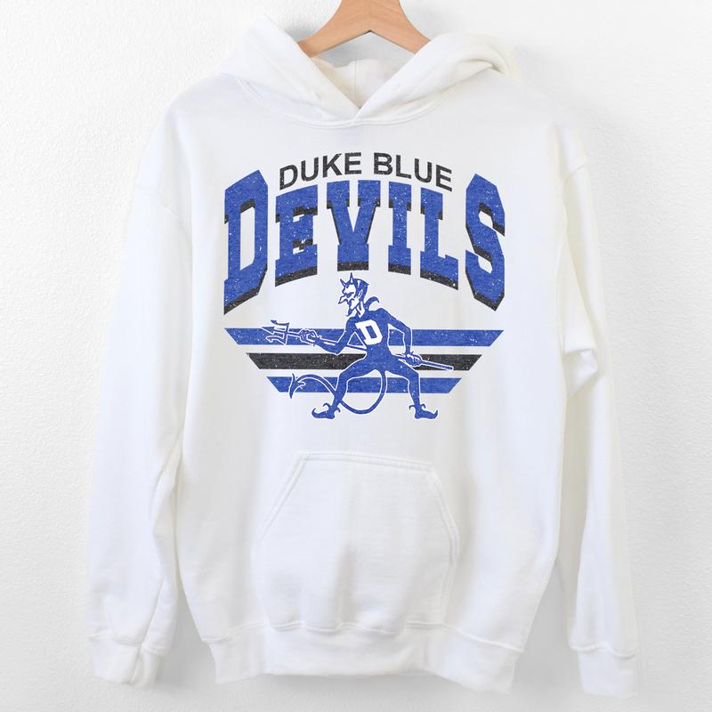 10. Duke Blue Devils Vintage NCAA Sweatshirt, University Sports Gear, Hoodie with Classic Football Team Design for Fans