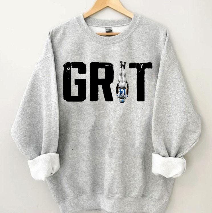 GRIT Amon-Ra St Brown Detroit Football Sweatshirt Crewneck